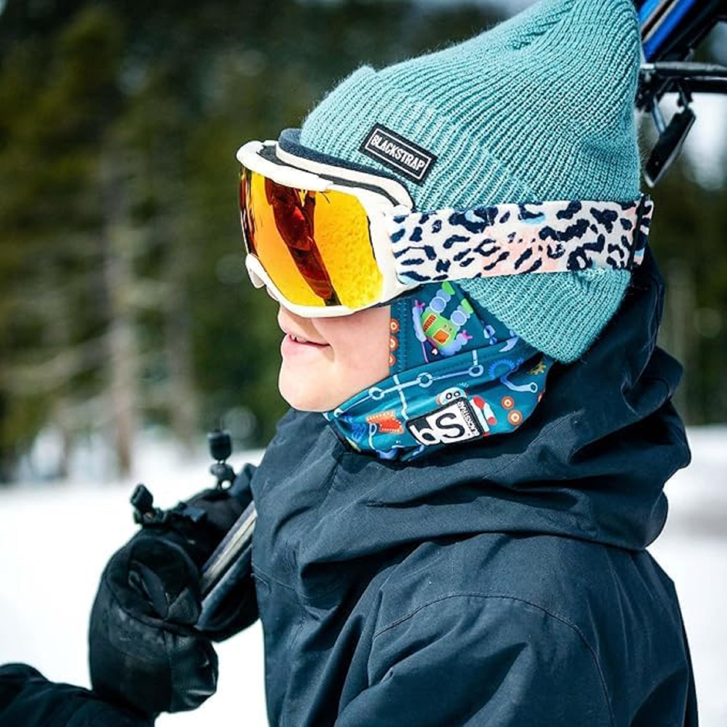BLACKSTRAP Kids' Hood ExoHinge Balaclava Ski Mask, Helmet Compatible, Keeps Kids Comfortable and Warm - Image 5